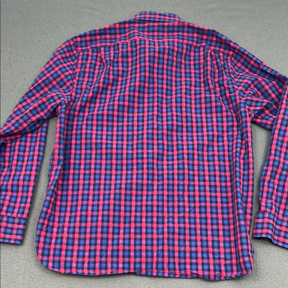 Bonobos Blue & Pink Gingham Check Shirt | Men's XXL - Picture 11 of 11